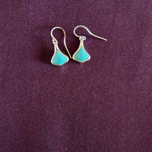 Francesca’s Teal & Silver Teardrop Dangle Earrings {DEAL!🌹3 for $15🌷}